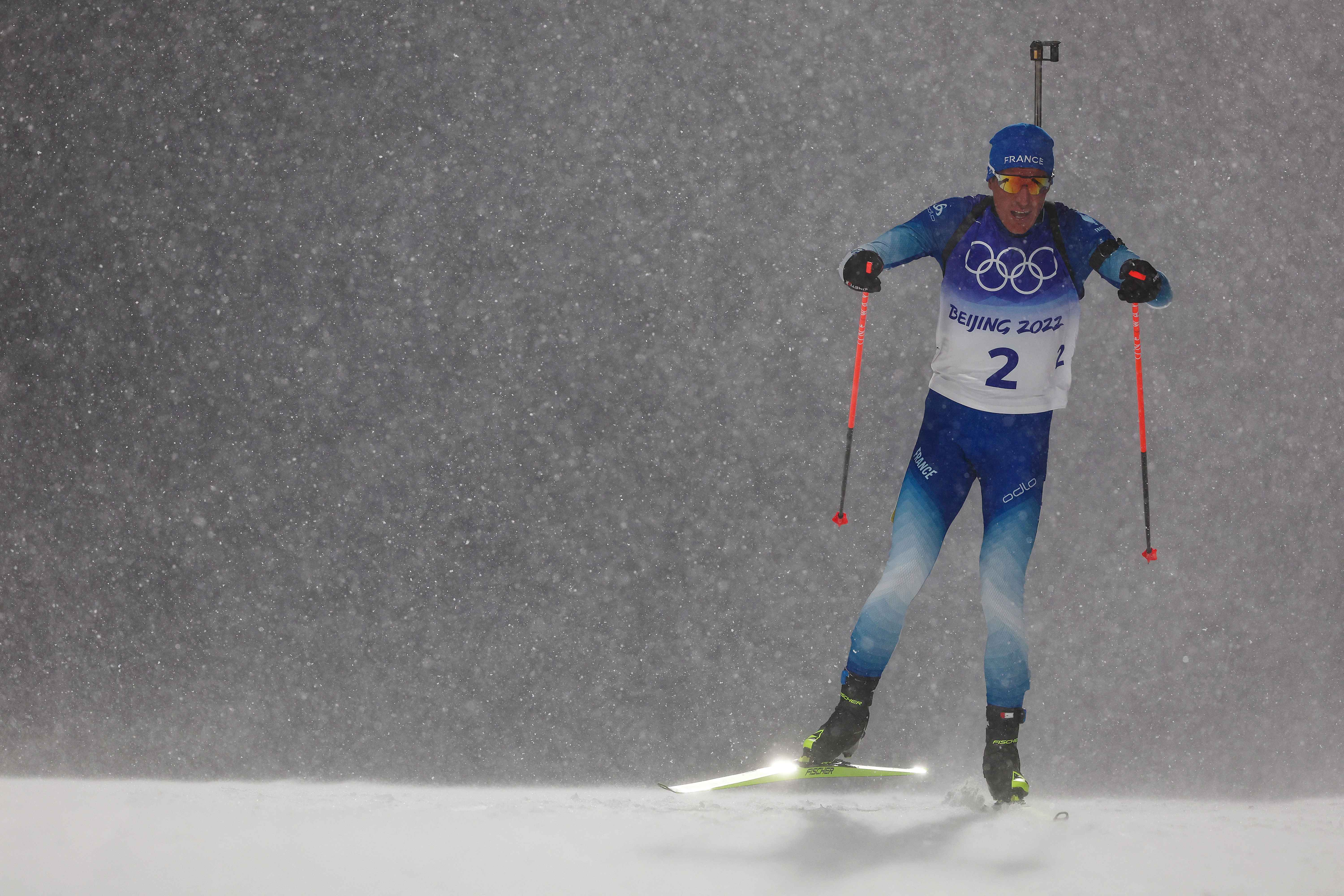 Quentin Fillon Maillet Biathlon Poursuite médaille d'or Pékin 2022 France Olympique