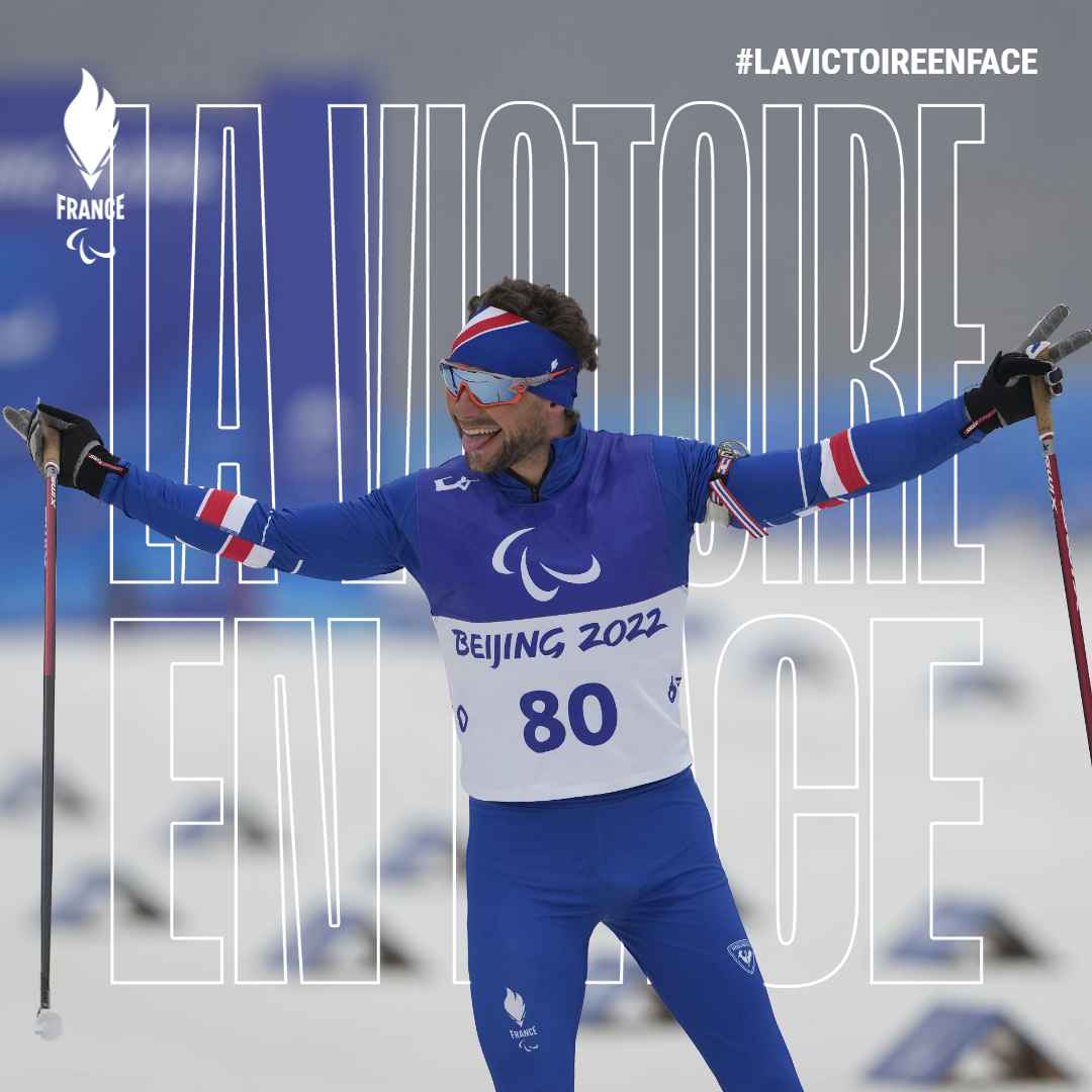 Benjamin Daviet Pékin 2022 Champion Paralympique Para Biathlon médaille d'or 12,5km