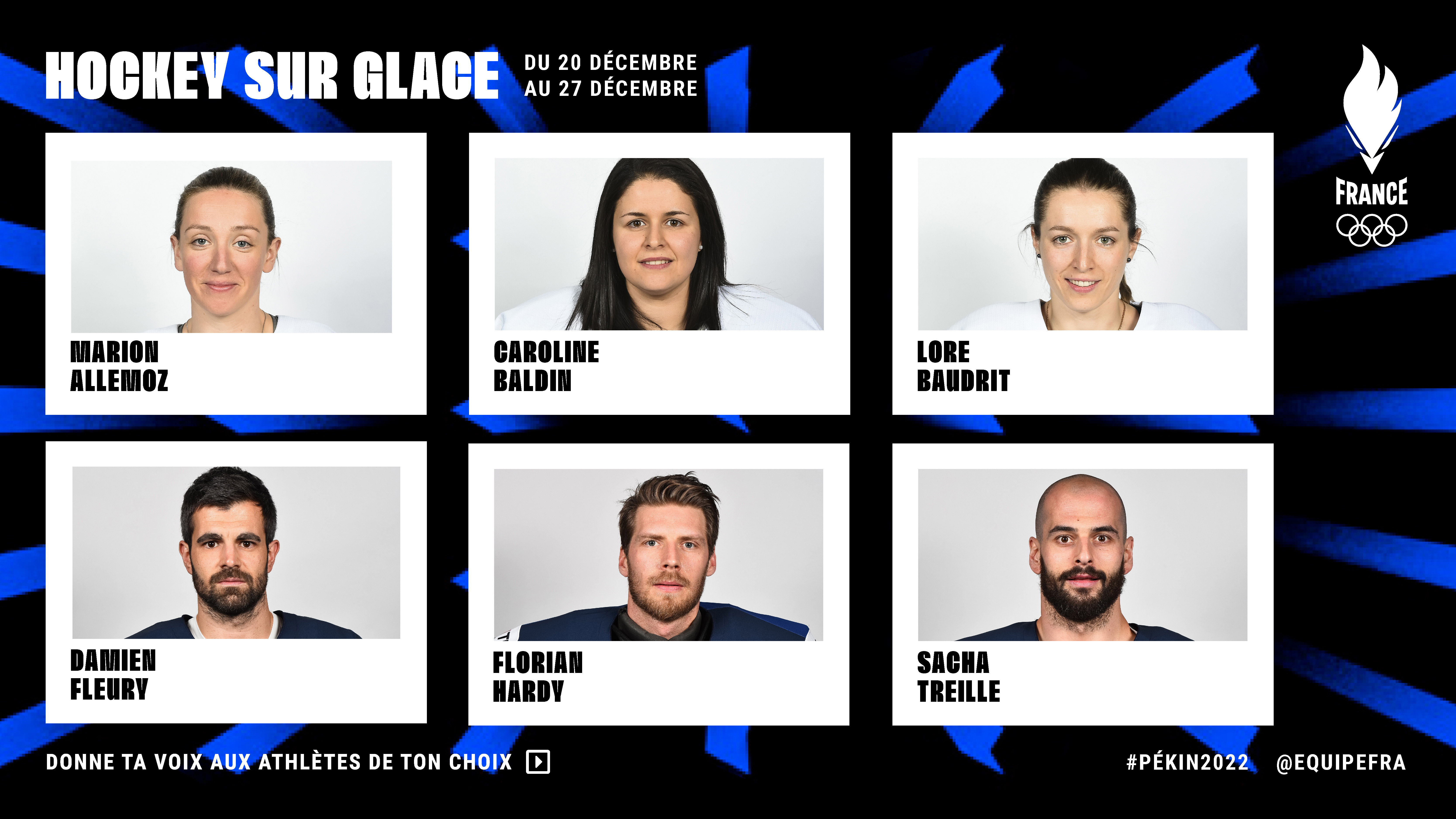 Porte Drapeaux Fra2022 Discipline  Hockey Sur Glace