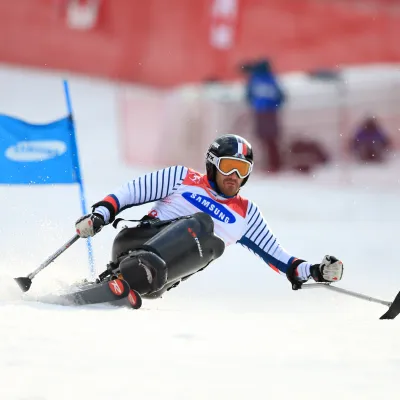 Frédéric François lors des Jeux Paralympiques de PyeongChang 2018