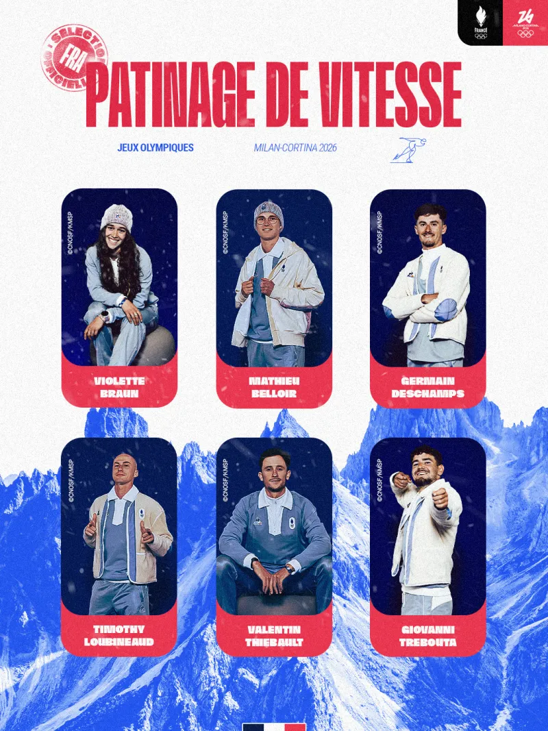 Visuel sélection patinage de vitesse