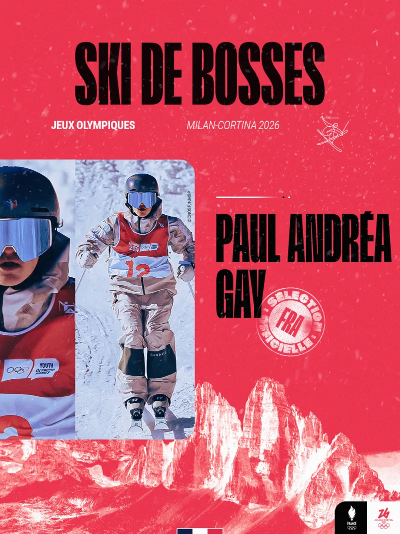 Visuel de sélection de Paul Andréa Gay, athlète en ski de bosses