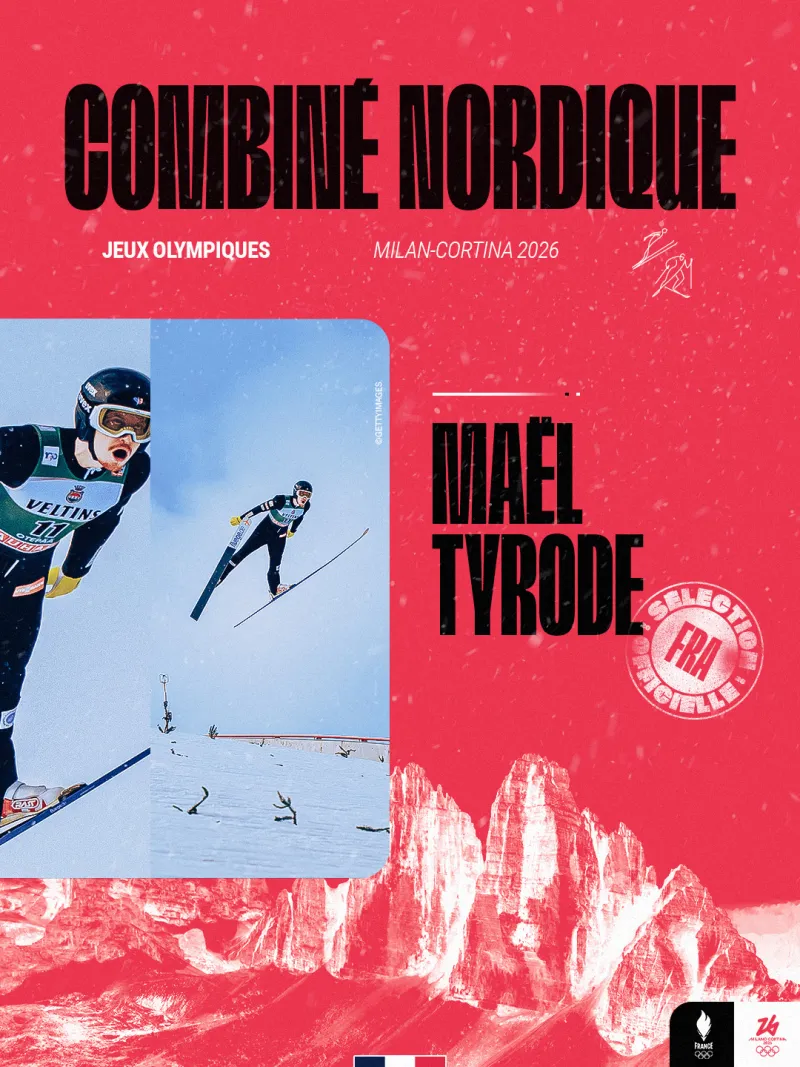 Visuel de sélection de Mael Tyrode, athlète en combiné nordique
