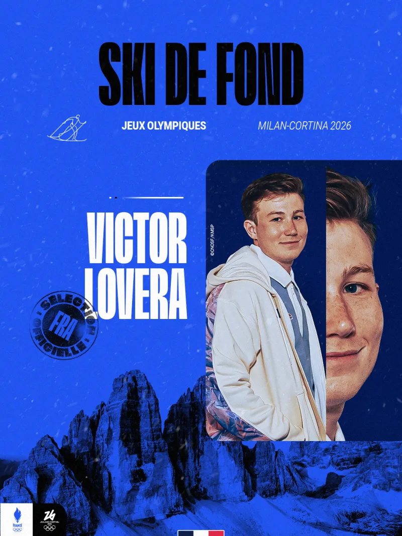 Visuel de sélection pour Victor Lovera, athlète en ski de fond