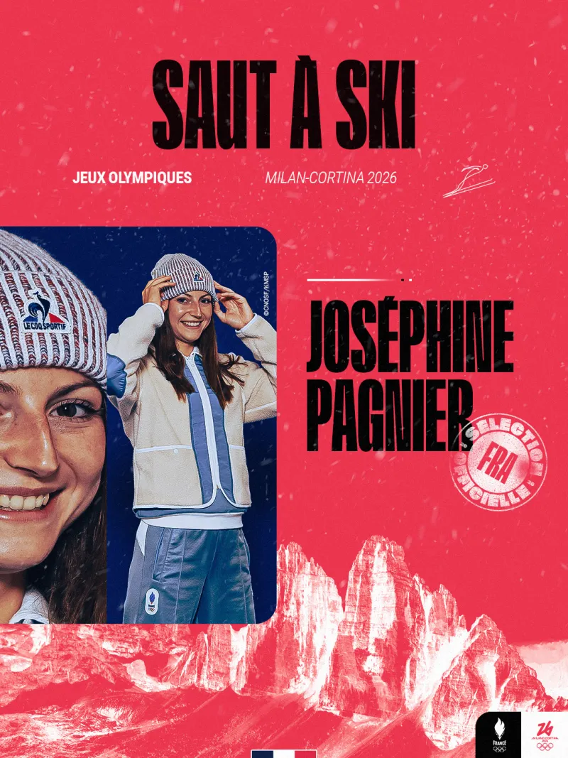 Visuel de sélection de Joséphine Pagnier, athlète en saut à ski