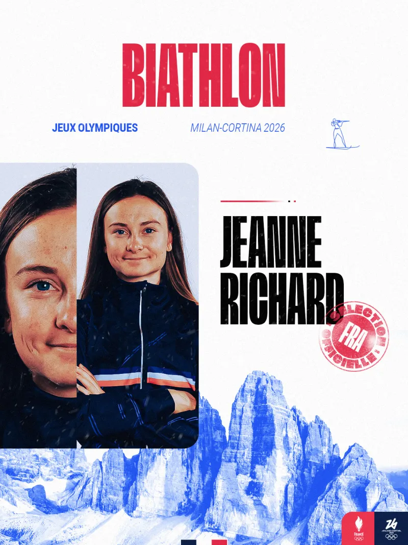 Visuel de sélection pour Jeanne Richard, athlète en biathlon