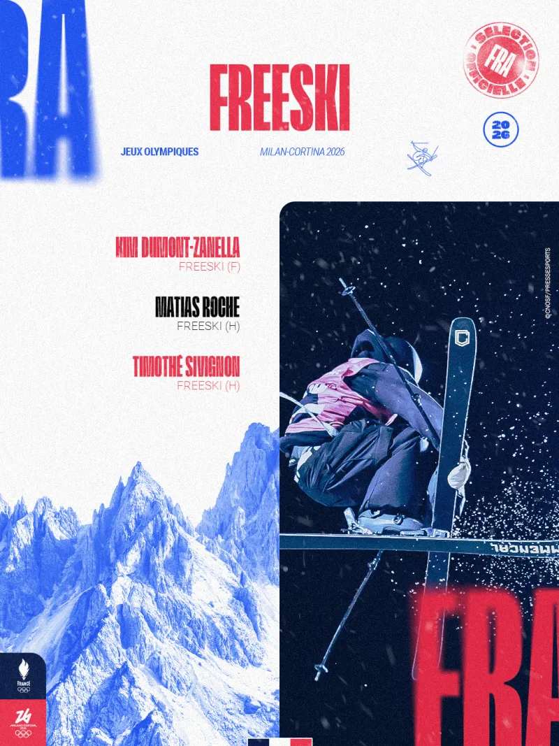 Visuel de sélection pour les athlète en freeski