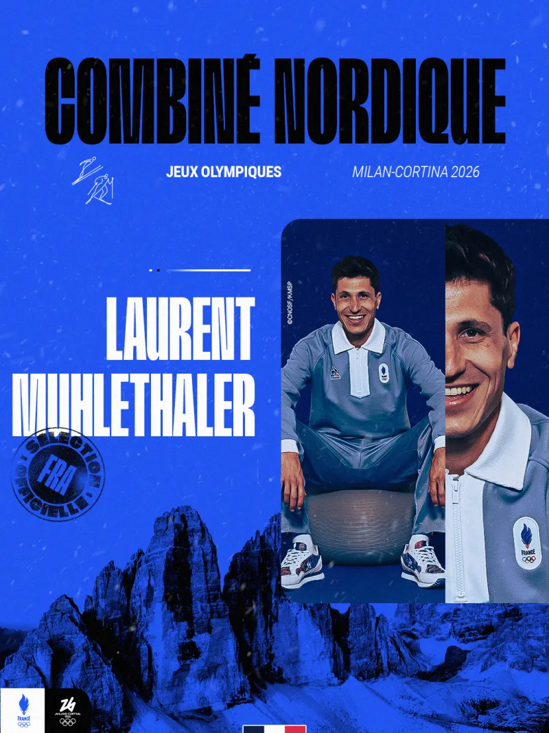 Visuel de sélection pour Laurent Mühlethaler, athlète en combiné nordique