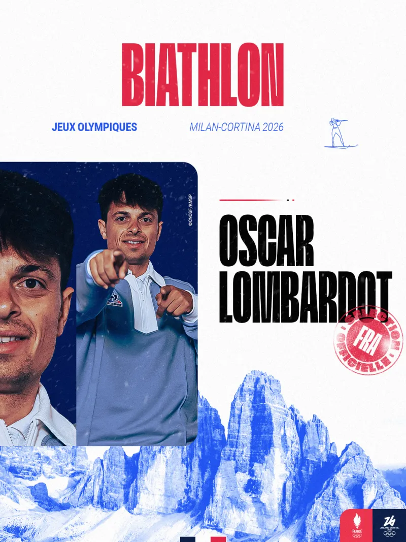 Visuel de sélection pour Oscar Lombardot, athlète en biathlon