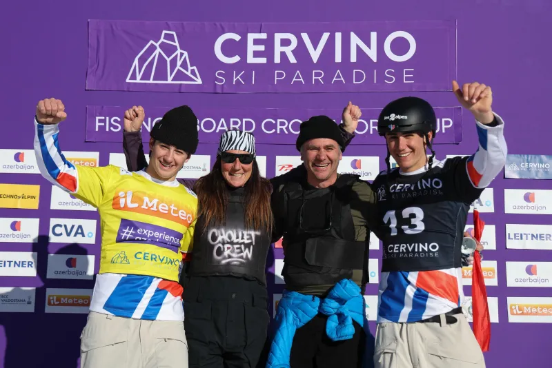 Podium Aidan et Jonas Chollet