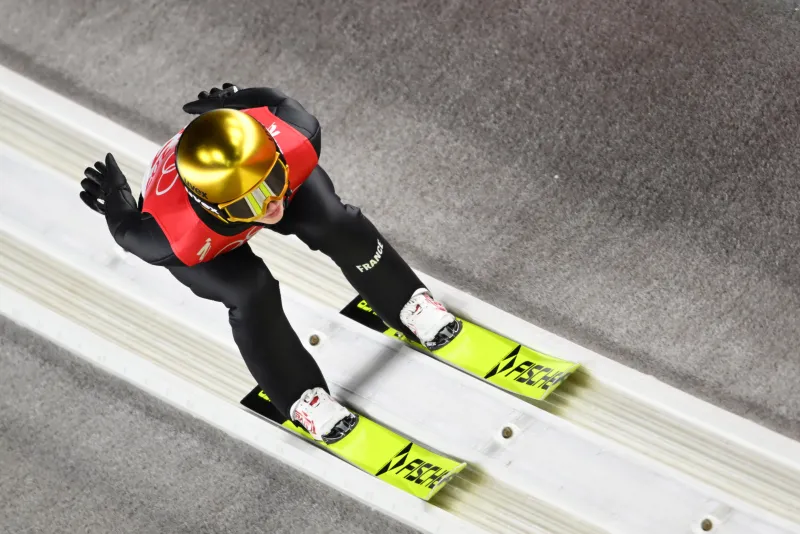 Joséphine Pagnier en action aux Jeux Olympiques de Pékin 2022