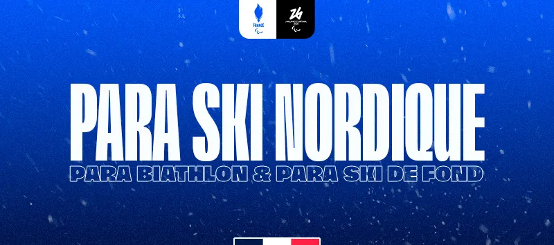 Visuel d'annonce de la sélection de para ski nordique