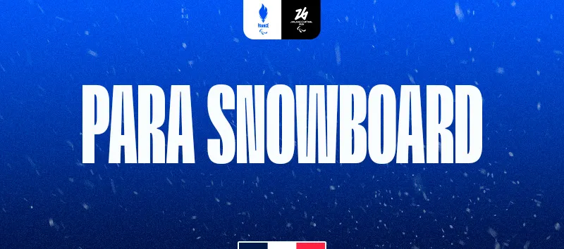 Visuel d'annonce de sélection de para snowboard
