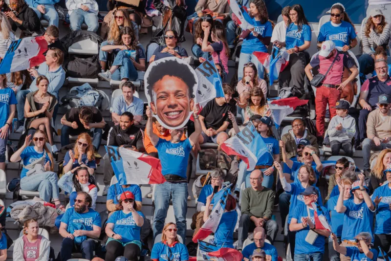 Allez les Bleus en bleu, blanc, rose