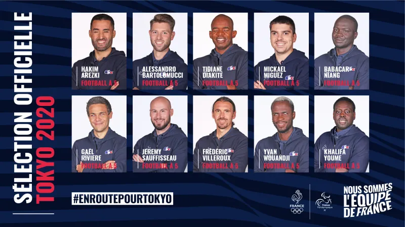 Tokyo 2020 : les joueurs de football à 5 sélectionnés