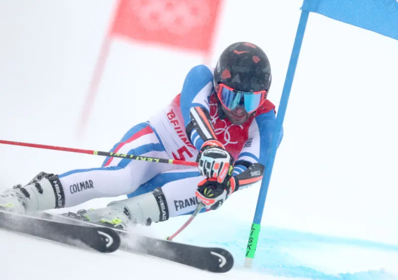 Mathieu Faivre bronze sous la neige !