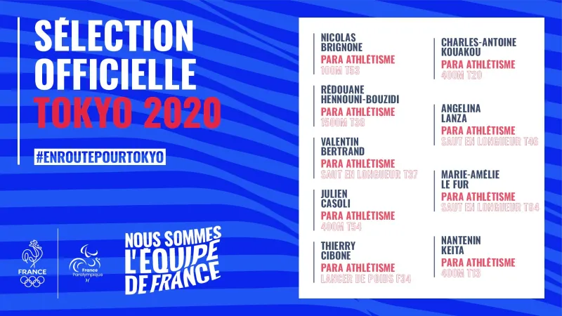 Para-athlétisme : 9 nouveaux athlètes sélectionnés
