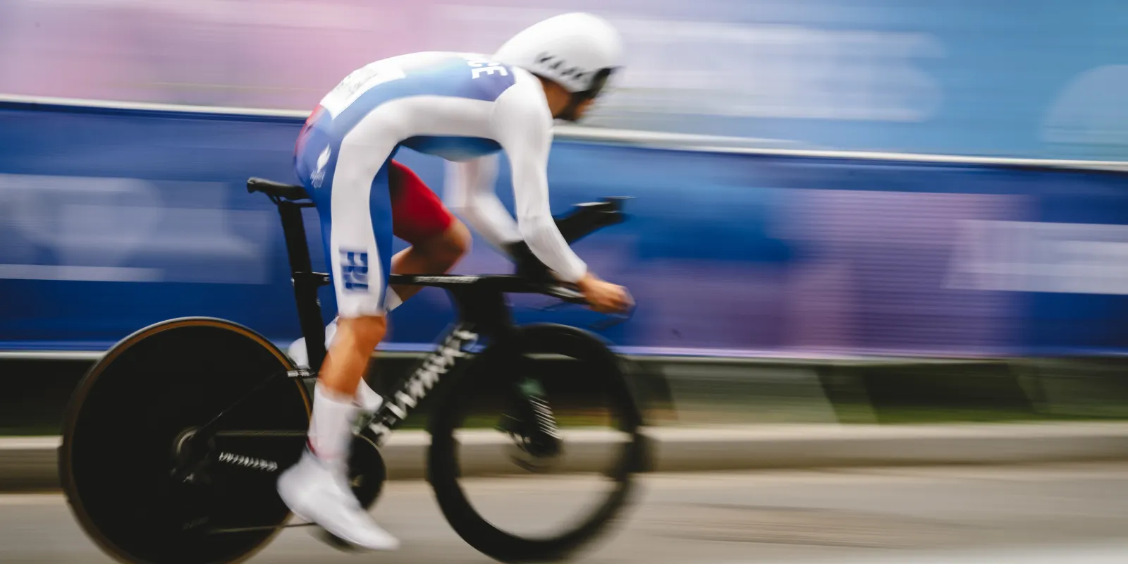 Alexandre Léauté lors de l'épreuve du contre-la-montre aux Jeux Paralympiques de Paris 2024
