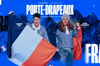 Visuels des porte-drapeaux de la délégation olympique à Millan-Cortina 2026