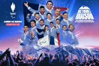 Visuel officielle du retour du drapeau paralympique et de la délégation française