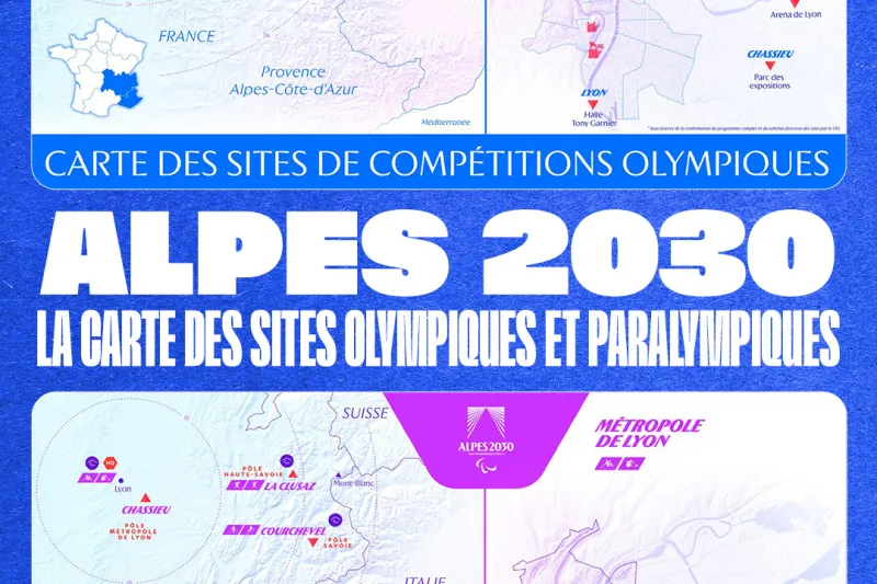 Alpes 2030 - Cartes des sites