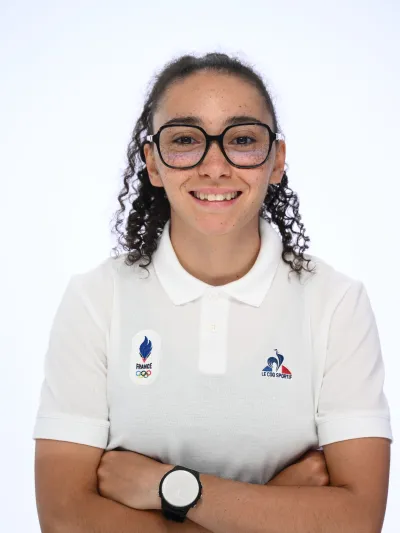 Portrait d'Eva GRENOUILLOUX, athlète en short-track