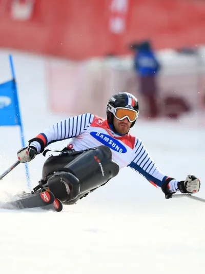 Frédéric François lors des Jeux Paralympiques de PyeongChang 2018