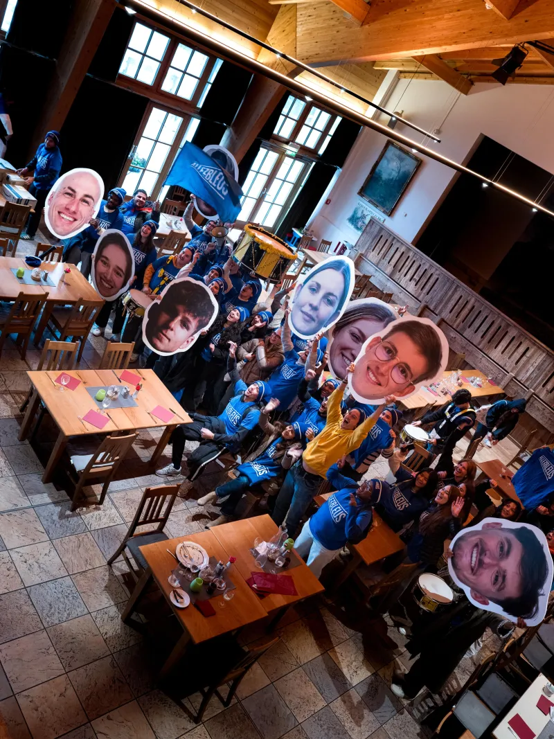 Les supporters au restaurant !